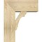 Ekena Millwork Olympic Block Rough Sawn Bracket w/ Offset Brace, Douglas Fir, 8"W x 18"D x 22"H BKT0806X18X22OLY05RDF - alternate 3
